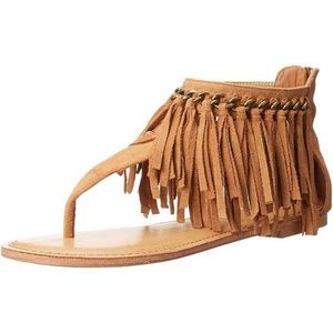 Keep The Peace Fringe Thong Sandal